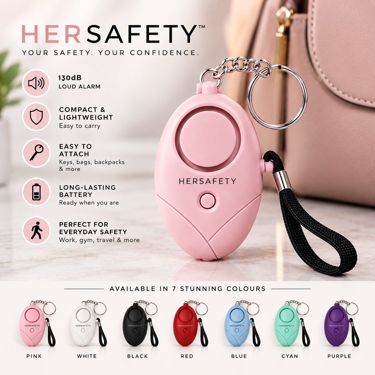 HerSafety Personal Alarm™