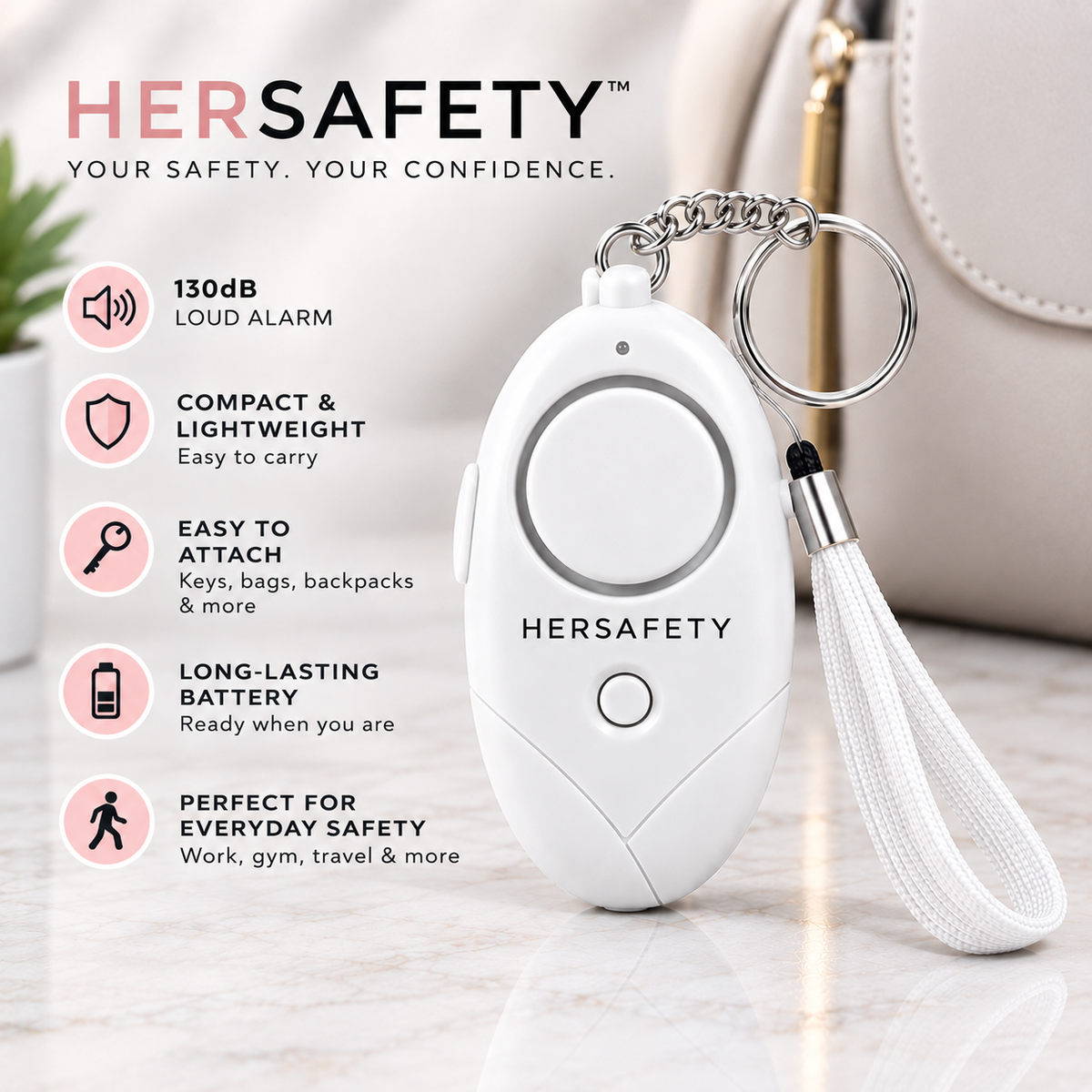 HerSafety Personal Alarm™
